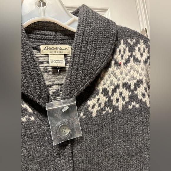 Eddie Bauer Shawl collar Cardigan NWOT L - Picture 2 of 3